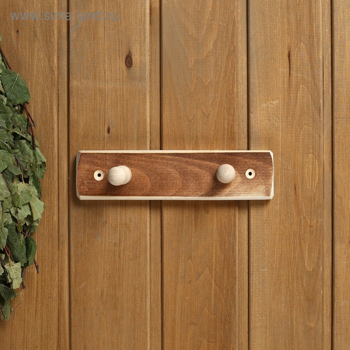 фото Вешалка деревянная, 2 крепления "термо"