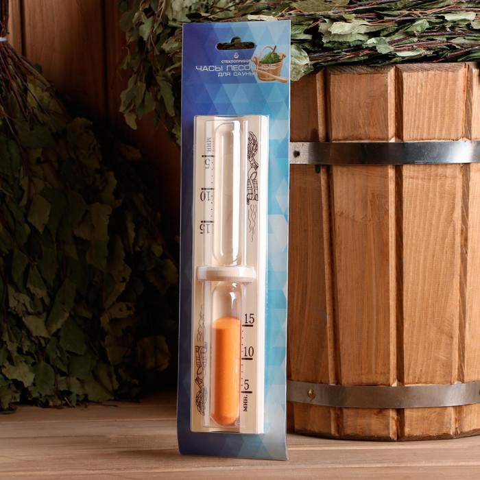 Часы песочные для бани и сауны, с открытой колбой, 15 минут, 28×4 см
Часы песочные для бани и сауны, с открытой колбой, 15 минут, 28×4 см