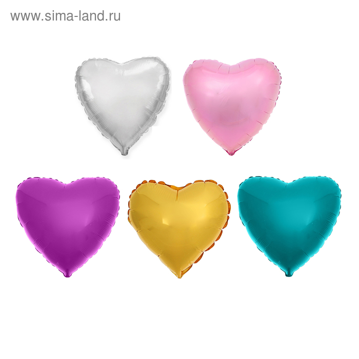 Шар фольгированный 32" «Сердце», набор 5 шт., МИКС
Шар фольгированный 32" «Сердце», набор 5 шт., МИКС