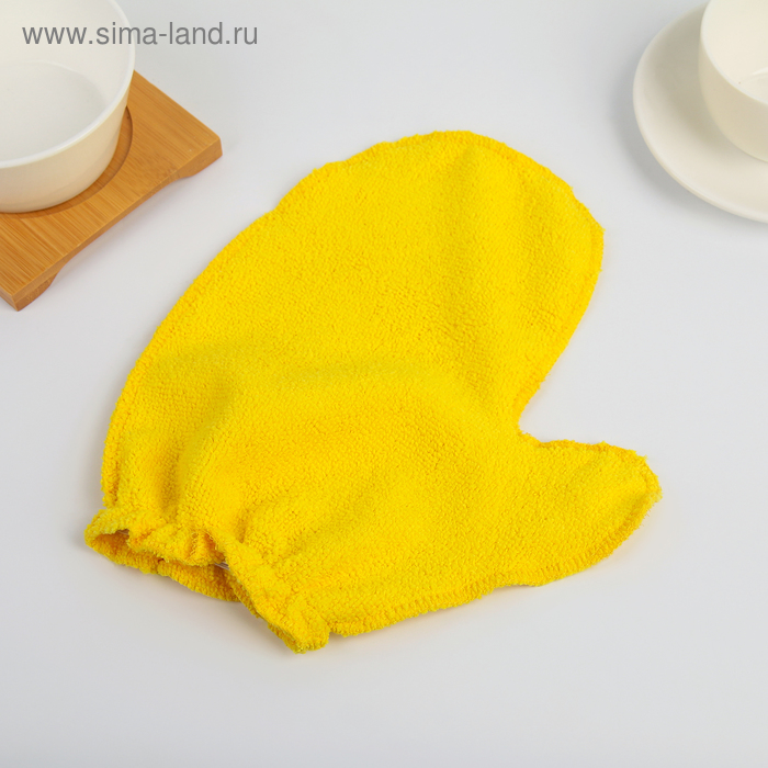 фото Рукавица для уборки из микрофибры, цвет микс