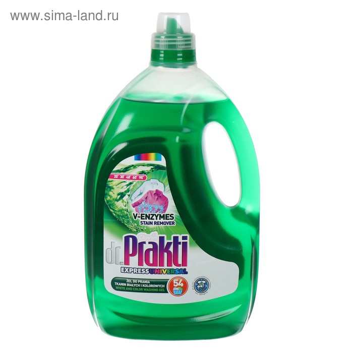 Жидкое средство для стирки Dr Prakti Universal, гель, универсальное, 3.2 л
Жидкое средство для стирки Dr Prakti Universal, гель, универсальное, 3.2 л