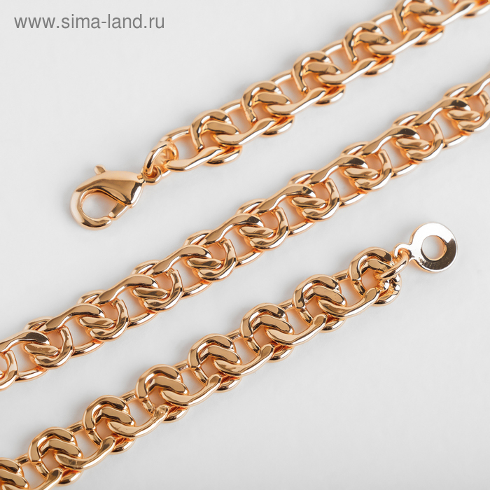 Цепь "Статус" с переплетением, цвет золото, L=60см
Цепь "Статус" с переплетением, цвет золото, L=60см