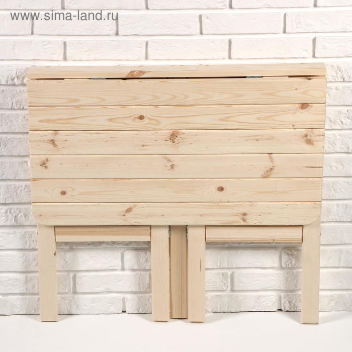 фото Стол пристенный, откидывающийся, 80х74х45см, сосна