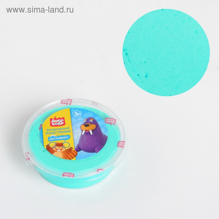 Воздушный пластилин «ДобрБобр», зелёный, 50 мл 
Воздушный пластилин «ДобрБобр», зелёный, 50 мл