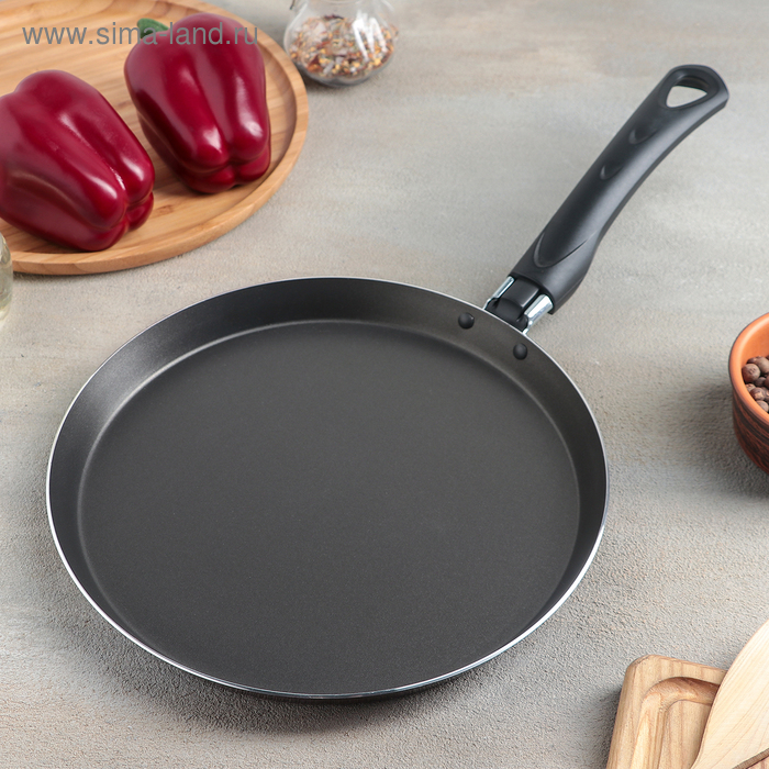 Сковорода блинная, d=25 см, антипригарное покрытие, цвет бордовый
Сковорода блинная, d=25 см, антипригарное покрытие, цвет бордовый