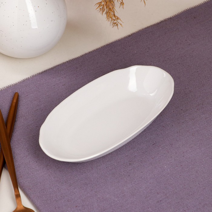 Блюдо глубокое для закусок "Овальное", белое, 150 мл, 17.5 см
Блюдо глубокое для закусок "Овальное", белое, 150 мл, 17.5 см