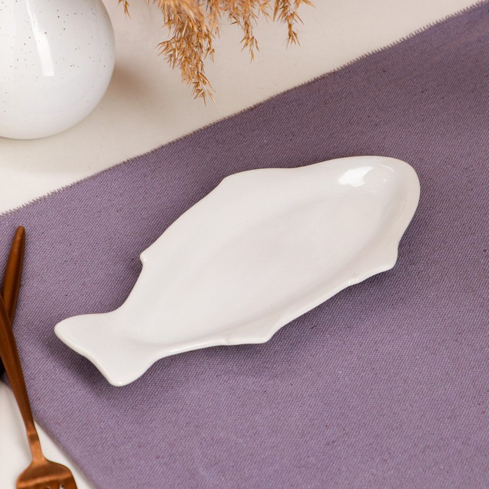 Селедочница "Щука", белая, 23 см
Селедочница "Щука", белая, 23 см