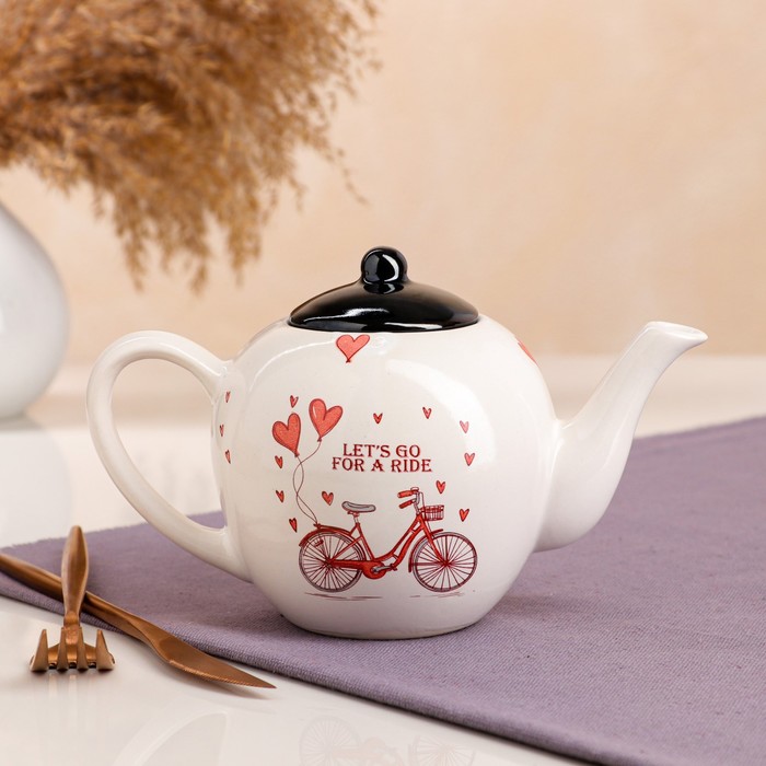 Чайник для заварки "Let's go for a ride", белый, 0.7 л
Чайник для заварки "Let's go for a ride", белый, 0.7 л