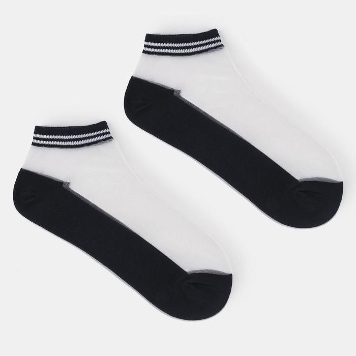 Носки женские, цвет чёрный/прозрачный, размер 23-25 (36-40)
Носки женские, цвет чёрный/прозрачный, размер 23-25 (36-40)