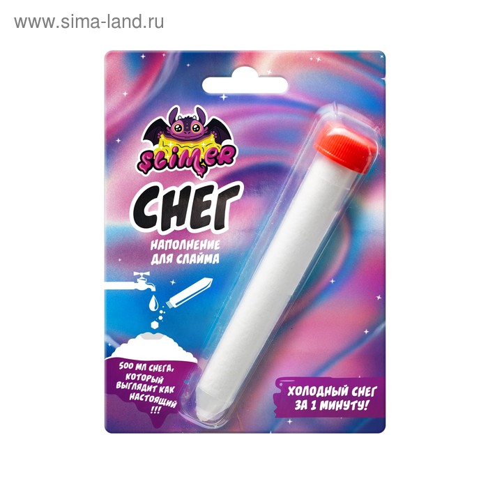 Наполнение для слайма «Снег» ТМ «Slimer» 10 г
Наполнение для слайма «Снег» ТМ «Slimer» 10 г