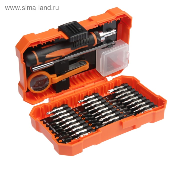 Набор для точных работ Bohrer 35331127, отвертка реверсивная, 27 бит CrV, удлинитель, лупа
Набор для точных работ Bohrer 35331127, отвертка реверсивная, 27 бит CrV, удлинитель, лупа