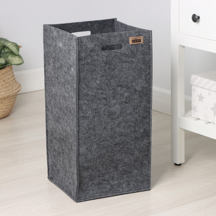 фото Корзина для хранения eva classic, 30×30×60 см, цвет тёмно-серый