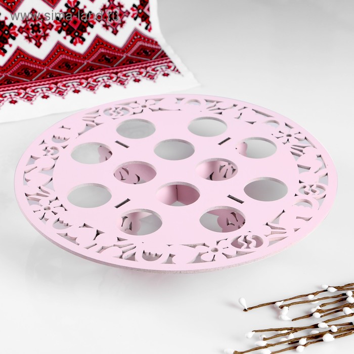 Подставка для яиц на 12 шт., 26х26х5 см, розовый пастель
Подставка для яиц на 12 шт., 26х26х5 см, розовый пастель