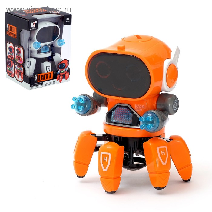 Робот «Осьминожик», световые эффекты, работает от батареек, цвета МИКС
Робот «Осьминожик», световые эффекты, работает от батареек, цвета МИКС