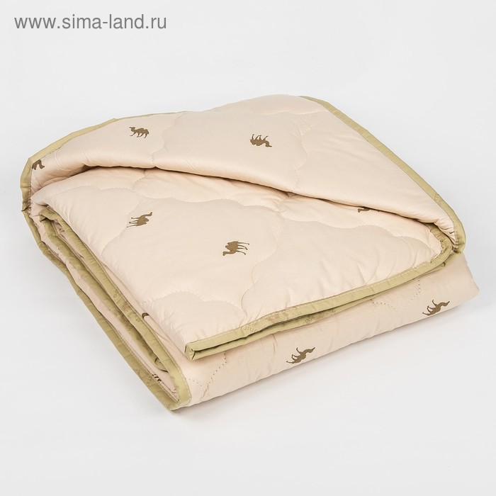 фото Одеяло всесезонное адамас "верблюжья шерсть", размер 200х220 ± 5 см, 300гр/м2, чехол тик