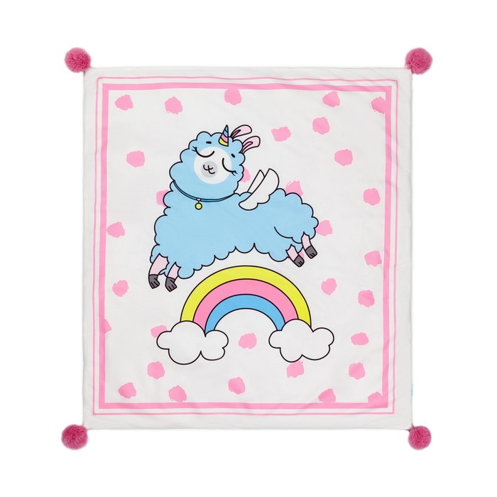 Плед двухслойный "Крошка Я" Радужная лама, 90х100 см, 100% п/э
Плед двухслойный "Крошка Я" Радужная лама, 90х100 см, 100% п/э