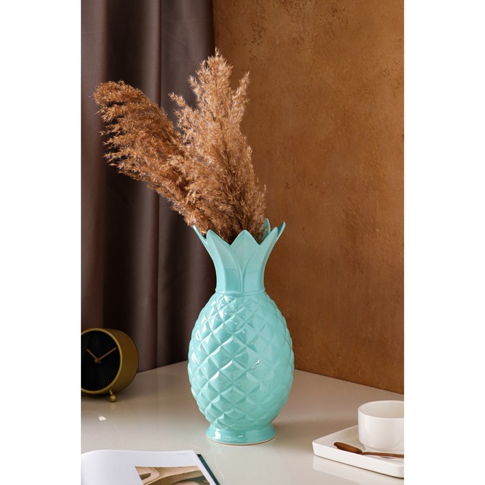 Ваза керамическая "Ананас", настольная, голубая, 33 см
Ваза керамическая "Ананас", настольная, голубая, 33 см