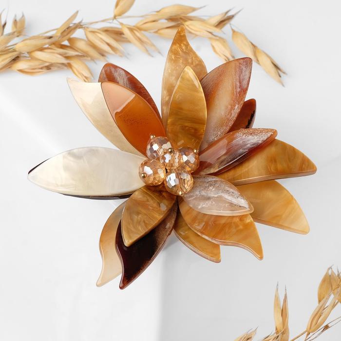 Брошь "Цветок" дарк, острые лепестки цвет бежево-коричневый в золоте
Брошь "Цветок" дарк, острые лепестки цвет бежево-коричневый в золоте