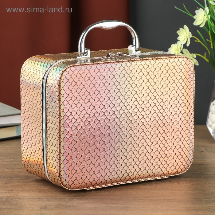 Шкатулка кожзам с зеркалом "Чешуя русалки" 24,5х18,7х11,5 см
Шкатулка кожзам с зеркалом "Чешуя русалки" 24,5х18,7х11,5 см