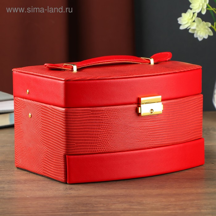 Шкатулка кожзам для украшений сундучок "Красный питон" комбинированная 13х15х21,5 см
Шкатулка кожзам для украшений сундучок "Красный питон" комбинированная 13х15х21,5 см