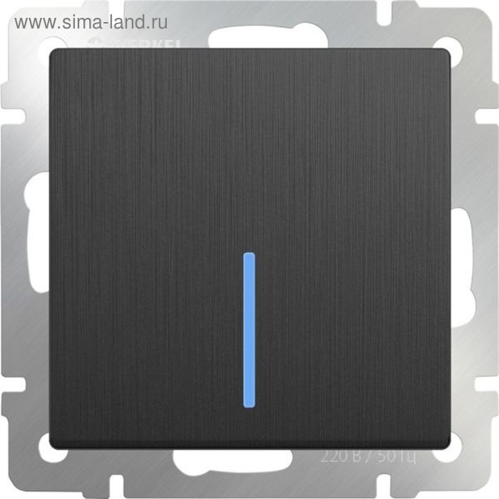 Выкл. Одноклав. проходной с подсветкой WL04-SW-1G-2W-LED цвет графит рифленый, материал пл. 493656
Выкл. Одноклав. проходной с подсветкой WL04-SW-1G-2W-LED цвет графит рифленый, материал пл. 493656