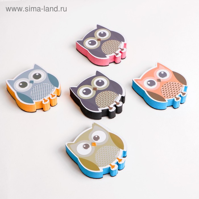 Губка магнитная для маркерной доски «Сова» 2х8,5х9,5 см
Губка магнитная для маркерной доски «Сова» 2х8,5х9,5 см