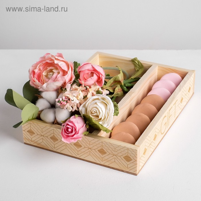 Ящик-кашпо подарочный GIFT, 27,5 × 20 × 5 см
Ящик-кашпо подарочный GIFT, 27,5 × 20 × 5 см