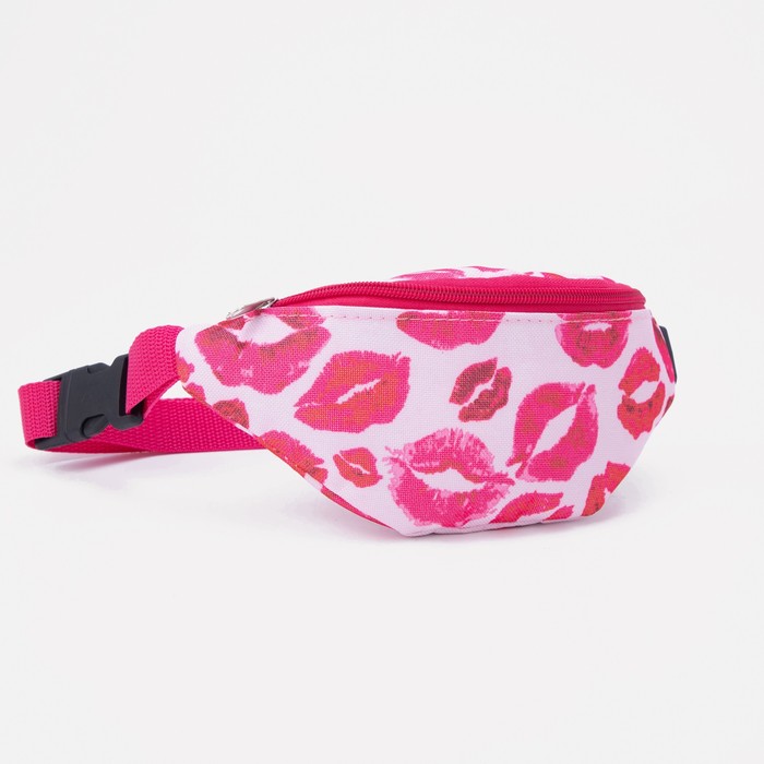 Сумка поясная на молнии, цвет розовый
Сумка поясная на молнии, цвет розовый