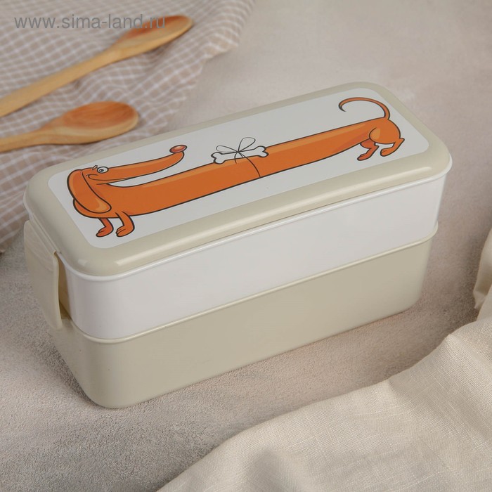 Контейнер для обеда «Такса», 0,5+0,5 л
Контейнер для обеда «Такса», 0,5+0,5 л