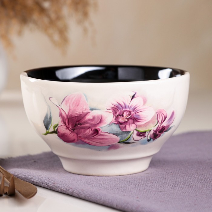 Салатник "Орхидея", чёрно-белый, деколь, керамика, 0.6 л
Салатник "Орхидея", чёрно-белый, деколь, керамика, 0.6 л