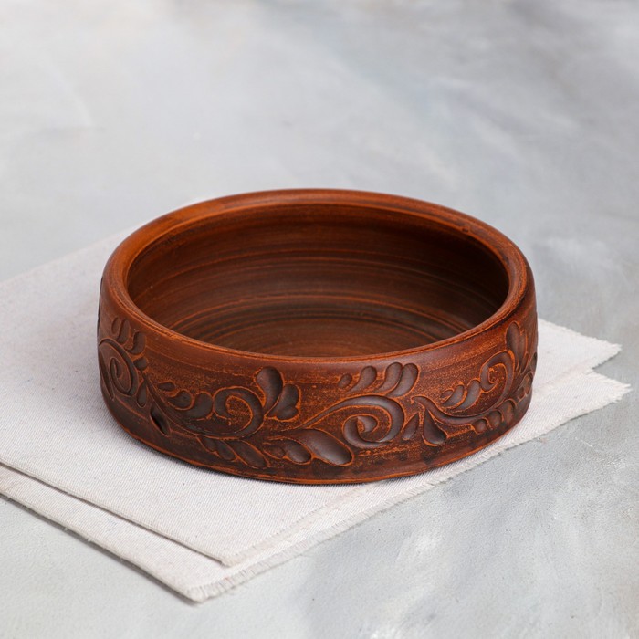 Сковорода "Кеци", декор, красная глина, 18 см, 0.6 л
Сковорода "Кеци", декор, красная глина, 18 см, 0.6 л