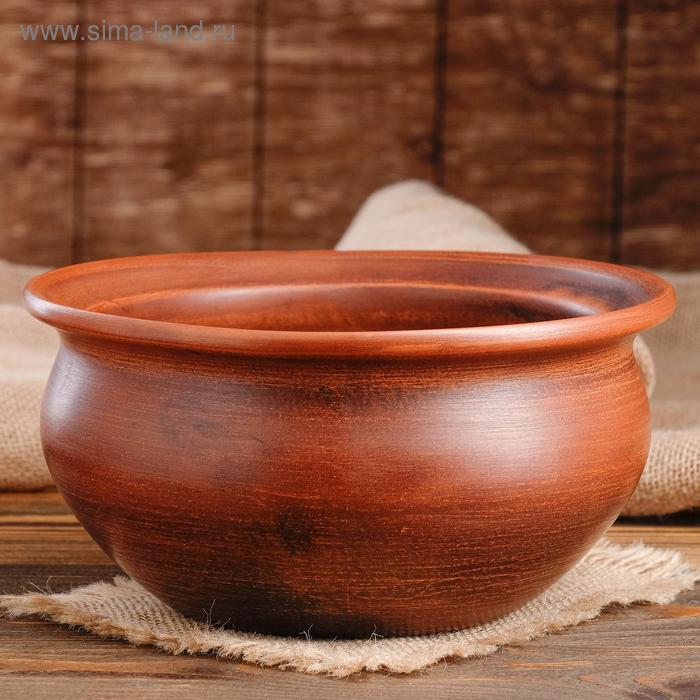 Миска "Пирожковая", гладкая, красная глина, 3 л
Миска "Пирожковая", гладкая, красная глина, 3 л