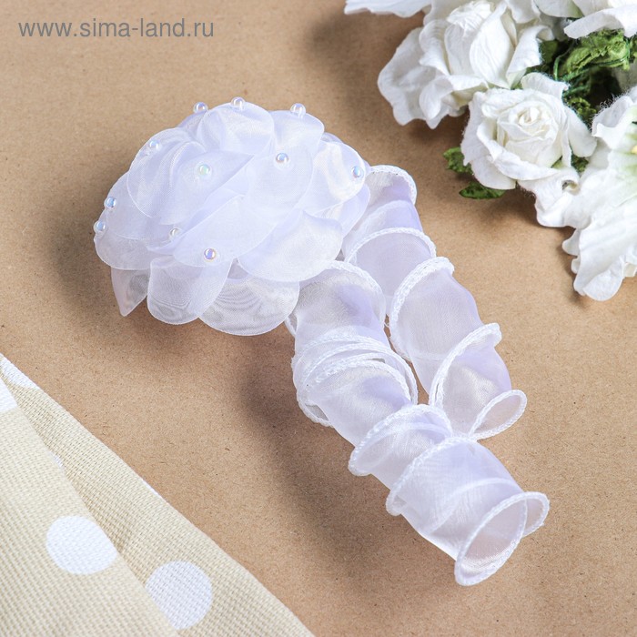 Бант для девочек с резинкой "Златовласка", 10 см, белый с локоном
Бант для девочек с резинкой "Златовласка", 10 см, белый с локоном