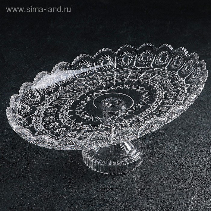 Подставка для торта на ножке Sakura, 36×23 см
Подставка для торта на ножке Sakura, 36×23 см