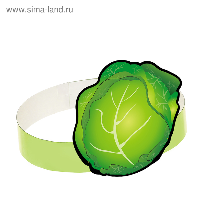 Маска-ободок «Капуста», картон 
Маска-ободок «Капуста», картон