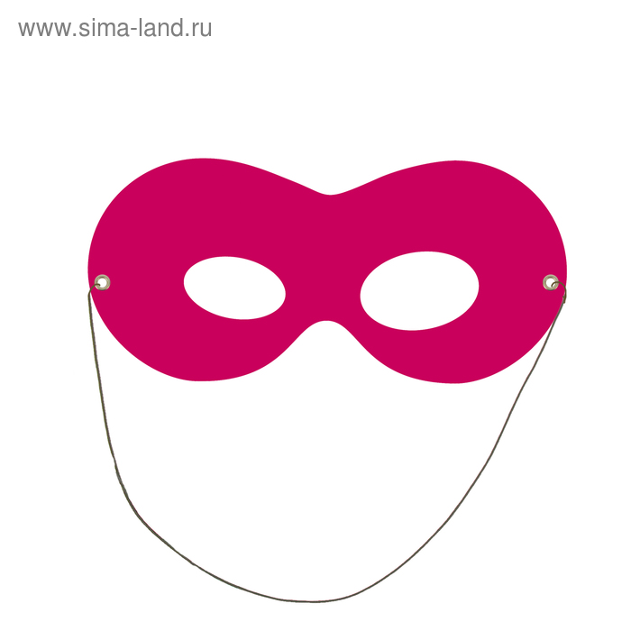 Маска на резинке, картон, цвет бордовый
Маска на резинке, картон, цвет бордовый