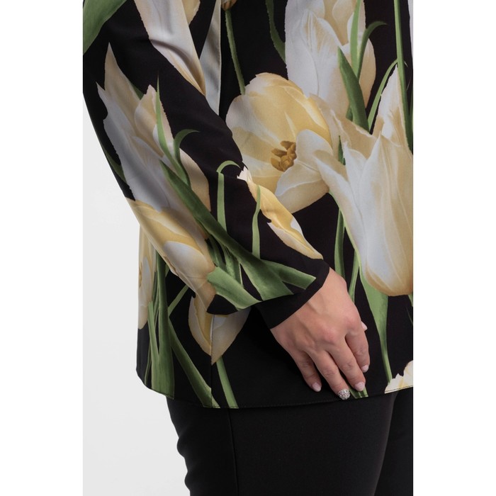 фото Рубашка женская, размер 52, цвет чёрный wisell