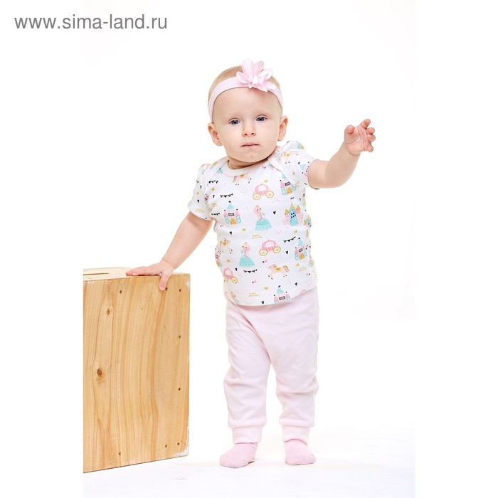 фото Футболка для девочки, рост 62 см, цвет белый umka