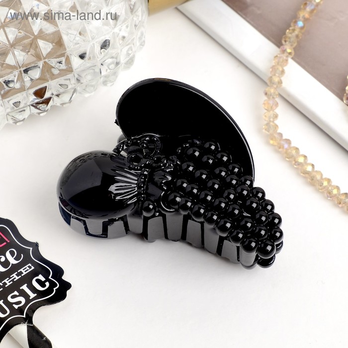 Краб для волос "Глянец" гроздь 5,5 см чёрный
Краб для волос "Глянец" гроздь 5,5 см чёрный