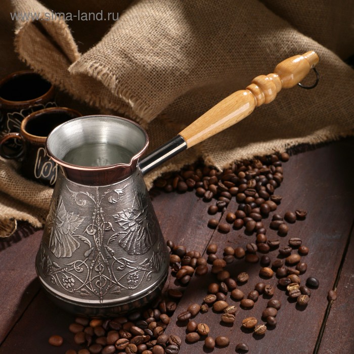 Турка для кофе медная «Цветок», 0,6 л
Турка для кофе медная «Цветок», 0,6 л