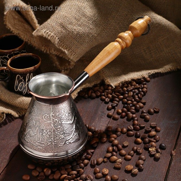 Турка для кофе медная «Восточная», 0,5 л
Турка для кофе медная «Восточная», 0,5 л