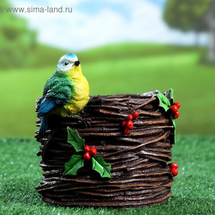 Фигурное кашпо "Плетеное с синицей" 14х19см
Фигурное кашпо "Плетеное с синицей" 14х19см