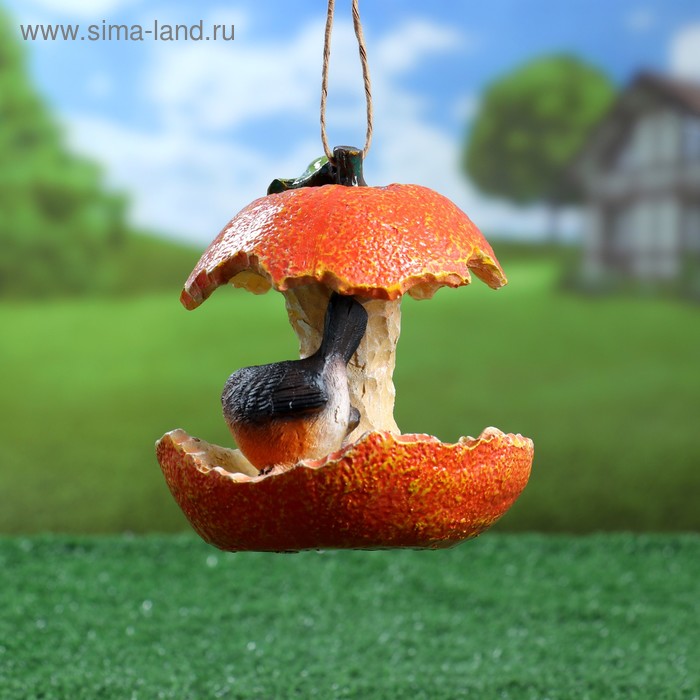 Подвесная садовая кормушка "Апельсин и птичка" из полистоуна, 14см, Хорошие сувениры
Подвесная садовая кормушка "Апельсин и птичка" из полистоуна, 14см, Хорошие сувениры