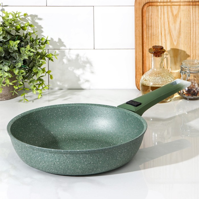 Сковорода, d=24 см, съёмная ручка, антипригарное покрытие, цвет фисташковый мрамор
Сковорода, d=24 см, съёмная ручка, антипригарное покрытие, цвет фисташковый мрамор