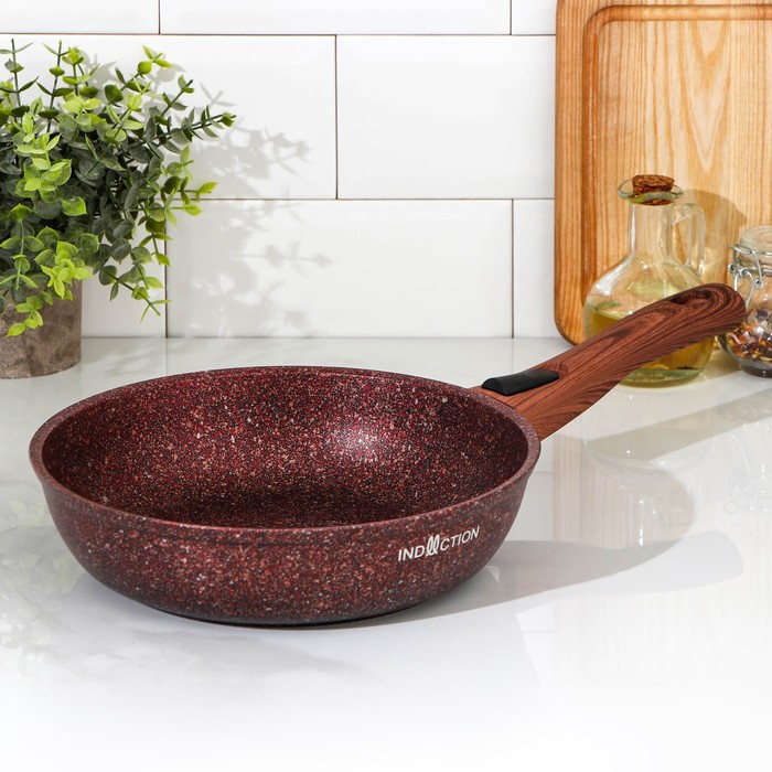 Сковорода Granit Ultra Induction red, d=24 см, съёмная ручка, антипригарное покрытие, цвет коричневый
Сковорода Granit Ultra Induction red, d=24 см, съёмная ручка, антипригарное покрытие, цвет коричневый