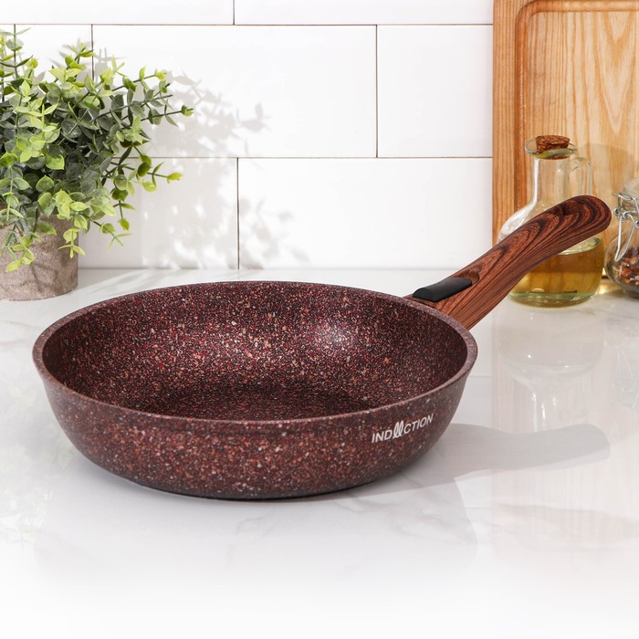 Сковорода Granit Ultra Induction red, d=26 см, съёмная ручка, антипригарное покрытие, цвет бордовый
Сковорода Granit Ultra Induction red, d=26 см, съёмная ручка, антипригарное покрытие, цвет бордовый