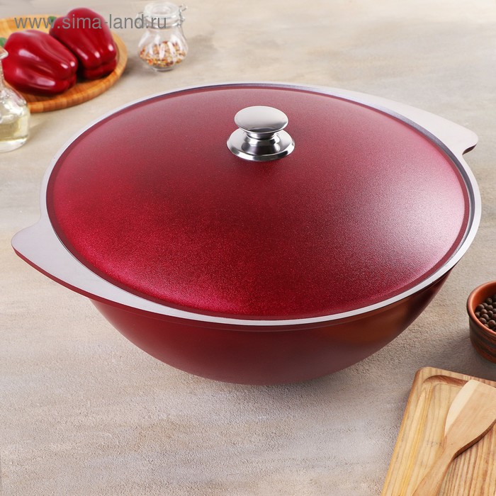 Казан 9 л, цвет бордо
Казан 9 л, цвет бордо