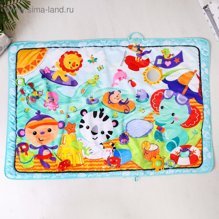Коврик детский «Большой Пляж»,с развивающими элементами, 144х98х0,5 см.
Коврик детский «Большой Пляж»,с развивающими элементами, 144х98х0,5 см.