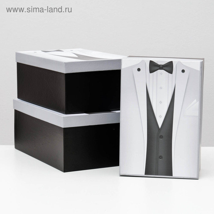 Набор коробок 3 в 1 "Жених", черный, 30,5 х 20 х 13 - 26 х 17,5 х 11 см
Набор коробок 3 в 1 "Жених", черный, 30,5 х 20 х 13 - 26 х 17,5 х 11 см