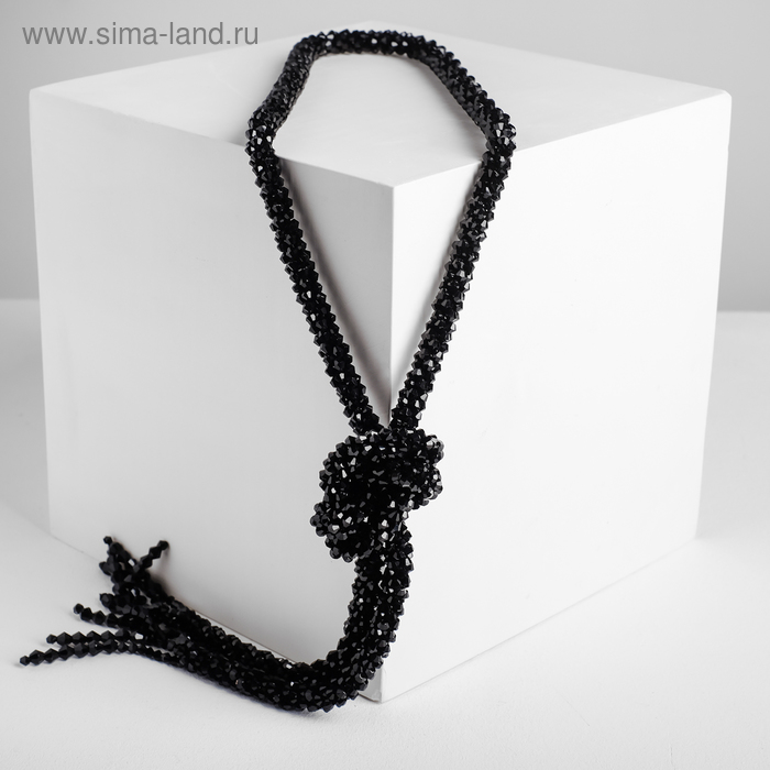 Бусы "Переплетение" кисточки, цвет чёрный, 80см
Бусы "Переплетение" кисточки, цвет чёрный, 80см